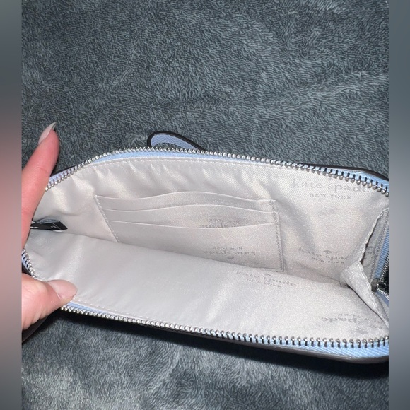 Kate Spade baby blue wristlet - Picture 2 of 3